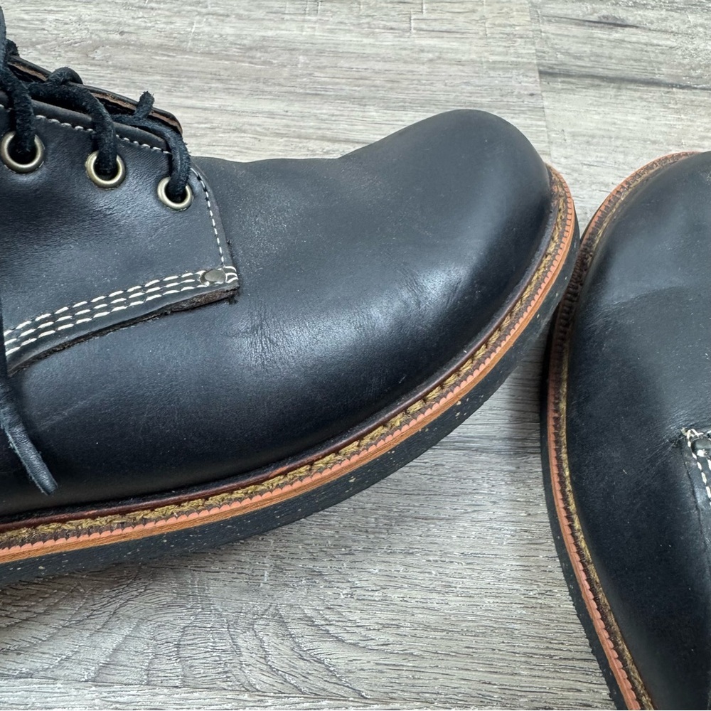 Thorogood 1892 Beloit Black Leather Boots Men’s Size 13  Work Cork Lace Up - Picture 14 of 15
